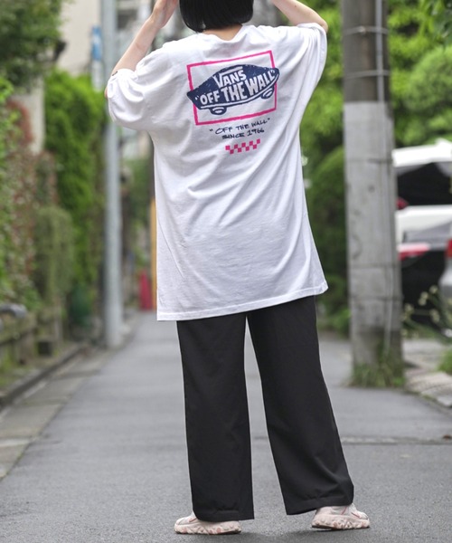 VANS(バンズ)の「【VANS】ブランドロゴバックプリントTシャツ SKETCHY PAST SS(Tシャツ/カットソー・メンズ・ホワイト/ブラック・S/M/L/XL)」の12枚目の写真