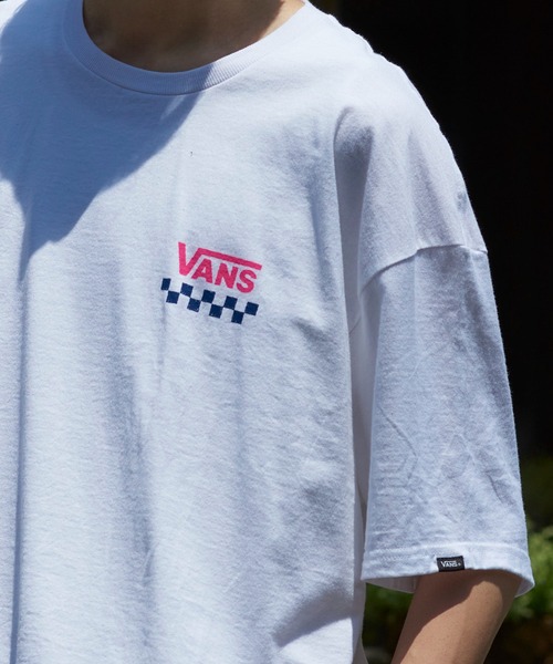 VANS(バンズ)の「【VANS】ブランドロゴバックプリントTシャツ SKETCHY PAST SS(Tシャツ/カットソー・メンズ・ホワイト/ブラック・S/M/L/XL)」の7枚目の写真