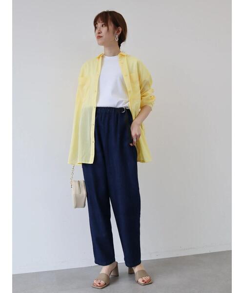 AMERICAN HOLIC（アメリカンホリック）の「サイドベルトワイドパンツ（デニムパンツ・レディース・ワンウォッシュ・S/M/L）」の17枚目の写真
