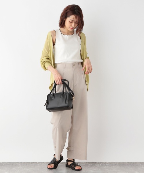 GLOBAL WORK（グローバルワーク）の「Beauteeメローリブタンク/276052（タンクトップ・レディース・アイボリー/オリーブ/モカ/ブラック・MEDIUM/LARGE）」の5枚目の写真