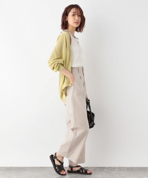 GLOBAL WORK（グローバルワーク）の「Beauteeメローリブタンク/276052（タンクトップ・レディース・アイボリー/オリーブ/モカ/ブラック・MEDIUM/LARGE）」の6枚目の写真