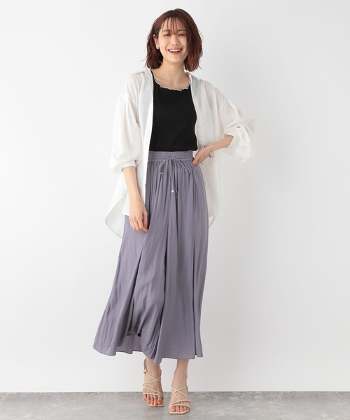 GLOBAL WORK（グローバルワーク）の「Beauteeメローリブタンク/276052（タンクトップ・レディース・アイボリー/オリーブ/モカ/ブラック・MEDIUM/LARGE）」の8枚目の写真