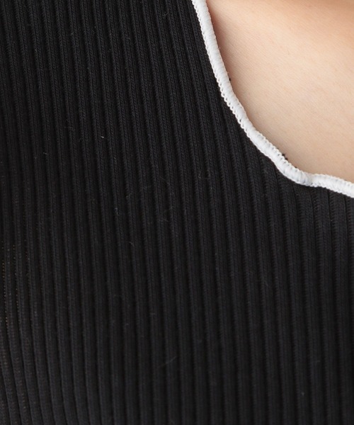 GLOBAL WORK（グローバルワーク）の「Beauteeメローリブタンク/276052（タンクトップ・レディース・アイボリー/オリーブ/モカ/ブラック・MEDIUM/LARGE）」の20枚目の写真