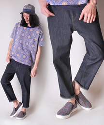 lideal | lideal(リディアル)×Lui's(ルイス) リジッドサルエルデニムパンツ(デニムパンツ)