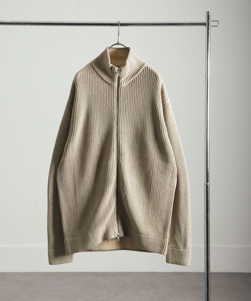 NILWAY(ニルウェイ)の「ニットカーディガン(カーディガン/ボレロ・メンズ・グレイッシュベージュ・LARGE)」の1枚目の写真