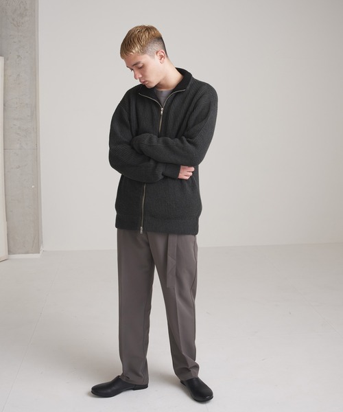 NILWAY(ニルウェイ)の「ニットカーディガン(カーディガン/ボレロ・メンズ・グレイッシュベージュ・LARGE)」の2枚目の写真