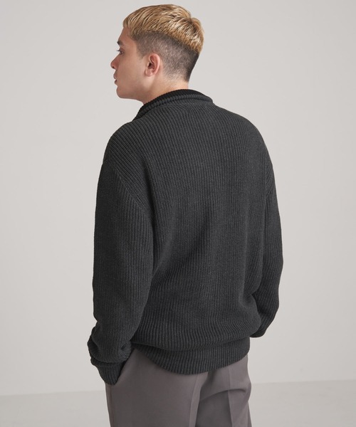 NILWAY(ニルウェイ)の「ニットカーディガン(カーディガン/ボレロ・メンズ・グレイッシュベージュ・LARGE)」の3枚目の写真