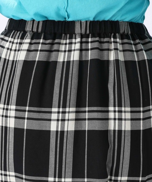 niko and...（ニコアンド）の「チェックマーメイドスカート（スカート・レディース・オリーブ/ネイビー/ブラック・MEDIUM/LARGE）」の6枚目の写真