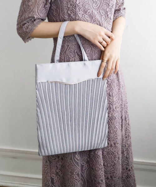 Cupid Heart(キューピッドハート)の「【Cupid Heart】結婚式BAG ステップサブバッグ(エコバッグ/サブバッグ・レディース・グレー/ブラック/ベージュ・MEDIUM)」の3枚目の写真