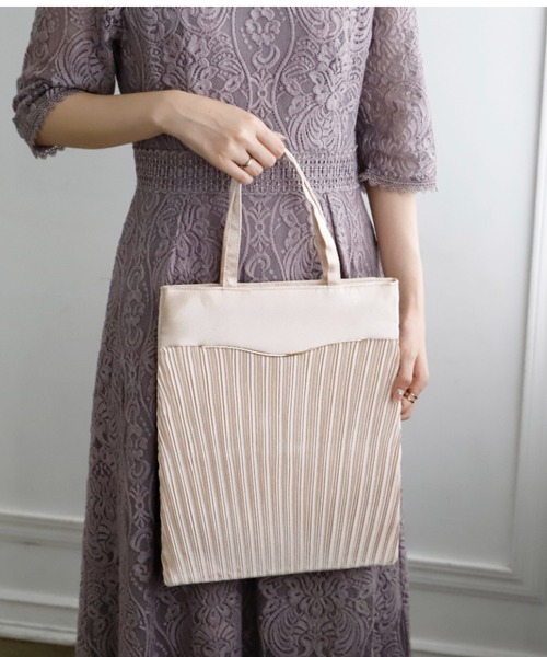 Cupid Heart(キューピッドハート)の「【Cupid Heart】結婚式BAG ステップサブバッグ(エコバッグ/サブバッグ・レディース・グレー/ブラック/ベージュ・MEDIUM)」の12枚目の写真