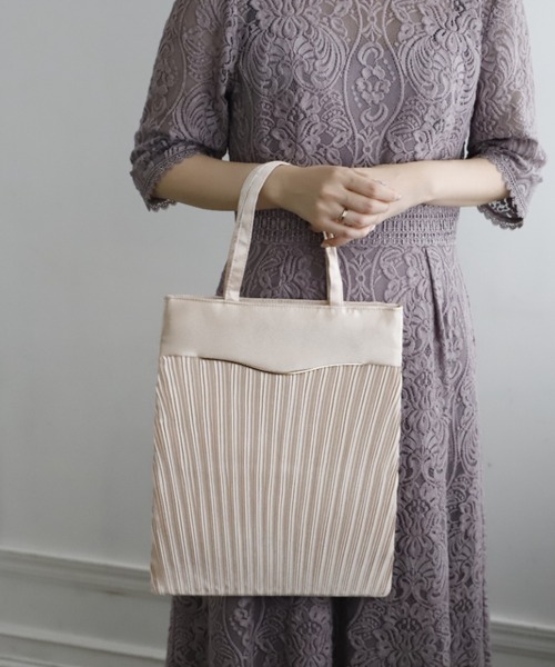 Cupid Heart(キューピッドハート)の「【Cupid Heart】結婚式BAG ステップサブバッグ(エコバッグ/サブバッグ・レディース・グレー/ブラック/ベージュ・MEDIUM)」の13枚目の写真