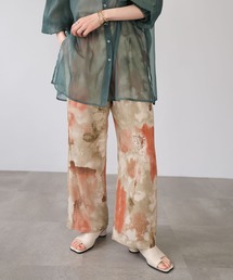 ＡＮＤＪ | ニュアンス柄ストレートイージーパンツ(その他パンツ)