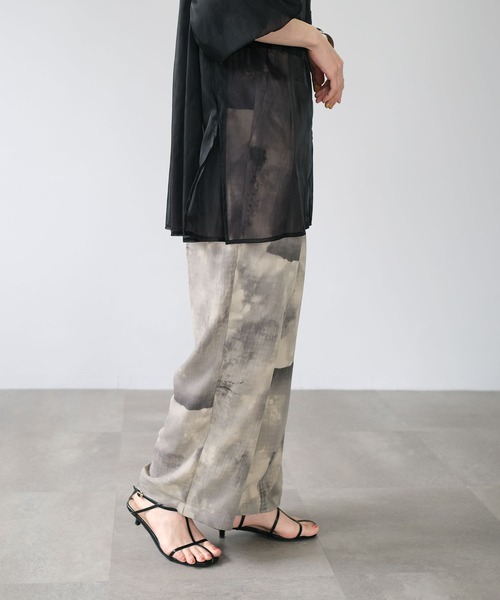 ＡＮＤＪ（アンドジェイ）の「ニュアンス柄ストレートイージーパンツ（その他パンツ・レディース・イエロー/グレー/オレンジ・M）」の20枚目の写真