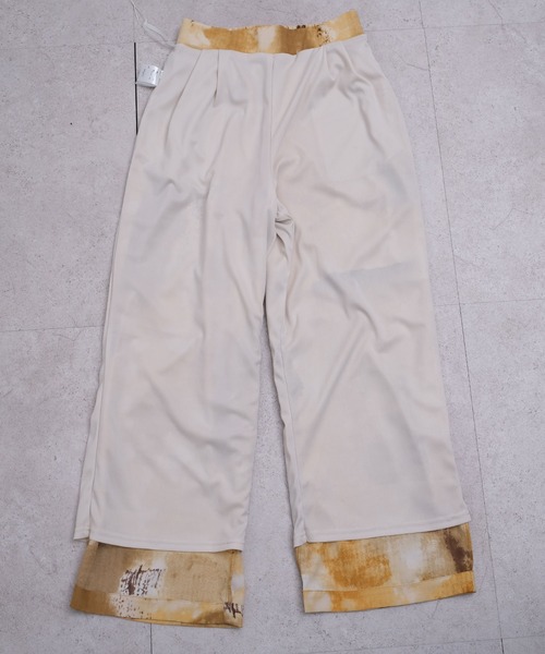 ＡＮＤＪ（アンドジェイ）の「ニュアンス柄ストレートイージーパンツ（その他パンツ・レディース・イエロー/グレー/オレンジ・M）」の14枚目の写真