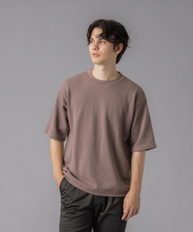 ルーズシルエット ローゲージ 鹿の子 Tシャツ