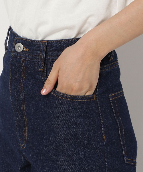 PAGEBOY(ページボーイ)の「サステナデニムワイドフレアパンツ(デニムパンツ・レディース・サックスブルー/インディゴブルー・25inch/26inch)」の14枚目の写真