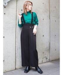 MURUA | ビットサスペンダーパンツ(スラックス)