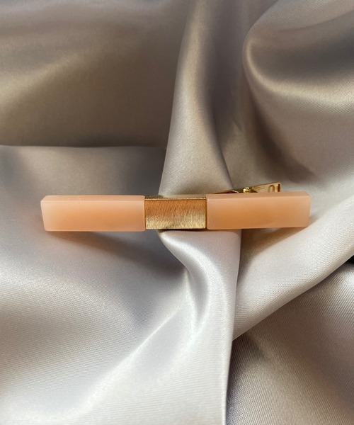 TONE SELECT GOODS（トーンセレクトグッズ）の「【LESRIRE】カラーストーンヘアクリップ（バレッタ/ヘアクリップ・レディース・ホワイト/ブラック/ピンク/オレンジ・FREE）」の11枚目の写真