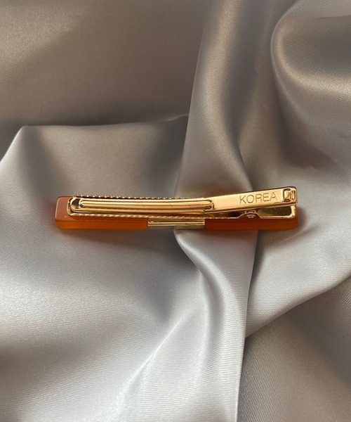 TONE SELECT GOODS（トーンセレクトグッズ）の「【LESRIRE】カラーストーンヘアクリップ（バレッタ/ヘアクリップ・レディース・ホワイト/ブラック/ピンク/オレンジ・FREE）」の13枚目の写真