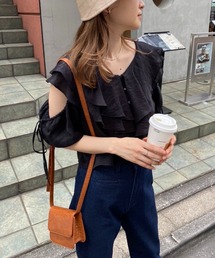 one after another NICE CLAUP | マルチWAYフリル羽織りブラウス(シャツ/ブラウス)