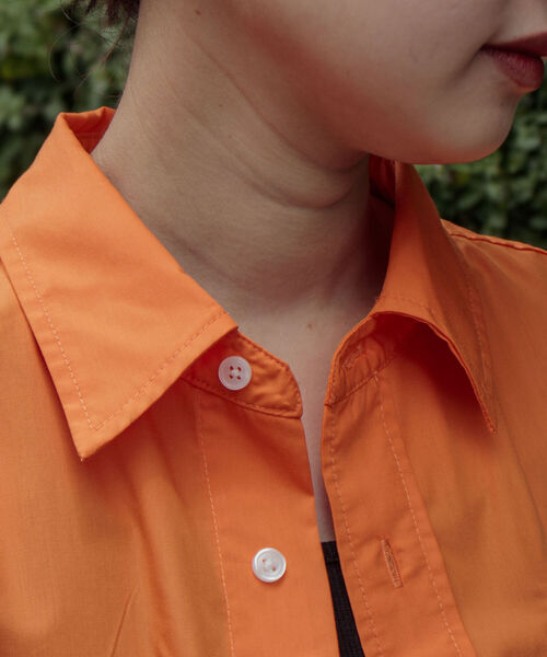 FREDY MAC（フレディーマック）の「【FREDYMAC/フレディマック】ワンポイント レトロフラワー刺繍 レギュラーカラーシャツ 花柄（シャツ/ブラウス・メンズ・グリーン/ブルー/オレンジ・M/L）」の15枚目の写真