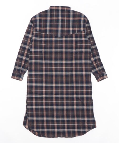 KRIFF MAYER Lady's Collection（クリフメイヤーレディースコレクション）の「ビエラチェックワンピース（シャツワンピース・レディース・ネイビー/レッド/グリーン/オートミール・MEDIUM/LARGE）」の17枚目の写真