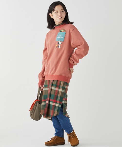 KRIFF MAYER Lady's Collection（クリフメイヤーレディースコレクション）の「ビエラチェックワンピース（シャツワンピース・レディース・ネイビー/レッド/グリーン/オートミール・MEDIUM/LARGE）」の2枚目の写真