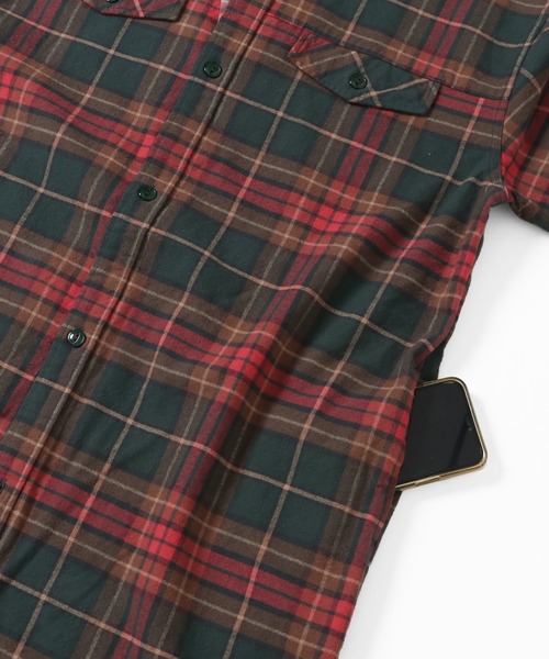 KRIFF MAYER Lady's Collection（クリフメイヤーレディースコレクション）の「ビエラチェックワンピース（シャツワンピース・レディース・ネイビー/レッド/グリーン/オートミール・MEDIUM/LARGE）」の13枚目の写真