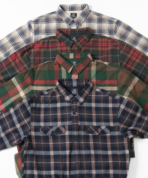 KRIFF MAYER Lady's Collection（クリフメイヤーレディースコレクション）の「ビエラチェックワンピース（シャツワンピース・レディース・ネイビー/レッド/グリーン/オートミール・MEDIUM/LARGE）」の15枚目の写真