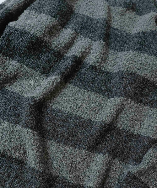 NUMBER (N)INE(ナンバーナイン)の「ALPACA BORDER KNIT BIG PULLOVER(ニット/セーター・メンズ・グレー系/ベージュ系/ブラック×ホワイト/ブラック×パープル/ブラック×レッド/ブラック×グリーン・2/3/4)」の21枚目の写真