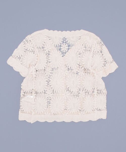 coca（coca）（コカ）の「クロップド丈クロシェカーディガン（カーディガン/ボレロ・レディース・アイボリー/ブラック/ダークベージュ/ダークブラウン・ONE SIZE）」の5枚目の写真