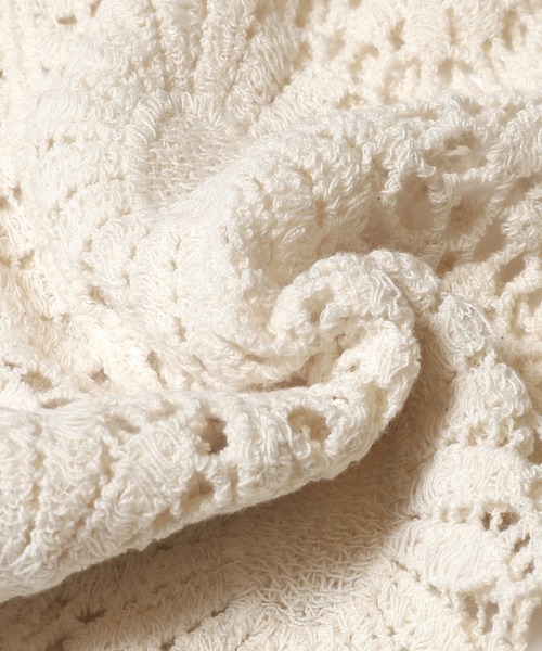 coca（coca）（コカ）の「クロップド丈クロシェカーディガン（カーディガン/ボレロ・レディース・アイボリー/ブラック/ダークベージュ/ダークブラウン・ONE SIZE）」の21枚目の写真