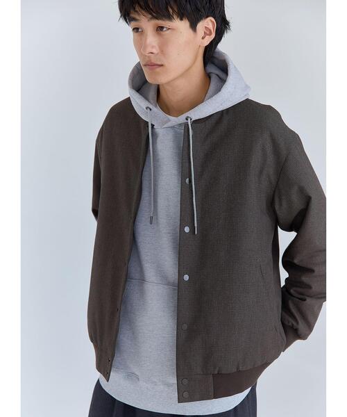 green label relaxing（グリーンレーベルリラクシング）の「＜green label relaxing＞ シンサレート アワード ジャケット（スタジャン・メンズ・ブラック/ダークブラウン/ネイビー・S/M/L/XL）」の6枚目の写真