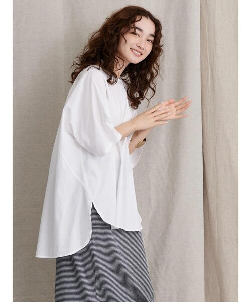 AMERICAN HOLIC（アメリカンホリック）の「バックリボンチュニック（Tシャツ/カットソー・レディース・ブラック/オフホワイト/キャメル・M/L）」の20枚目の写真