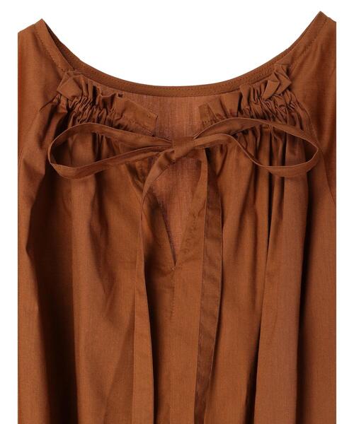 AMERICAN HOLIC（アメリカンホリック）の「バックリボンチュニック（Tシャツ/カットソー・レディース・ブラック/オフホワイト/キャメル・M/L）」の9枚目の写真