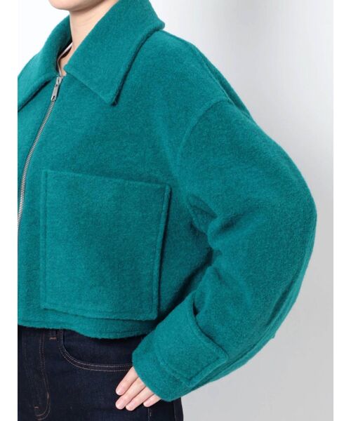 MURUA（ムルーア）の「スライバーショートジャケット（ブルゾン・レディース・オレンジ/ブルー/ブラウン・FREE）」の22枚目の写真