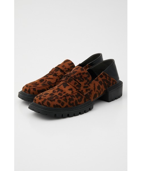 RODEO CROWNS WIDE BOWL(ロデオクラウンズワイドボウル)の「SQUARE LOAFER(ローファー・レディース・ブラウン系その他/ブラック・MEDIUM/LARGE)」の1枚目の写真