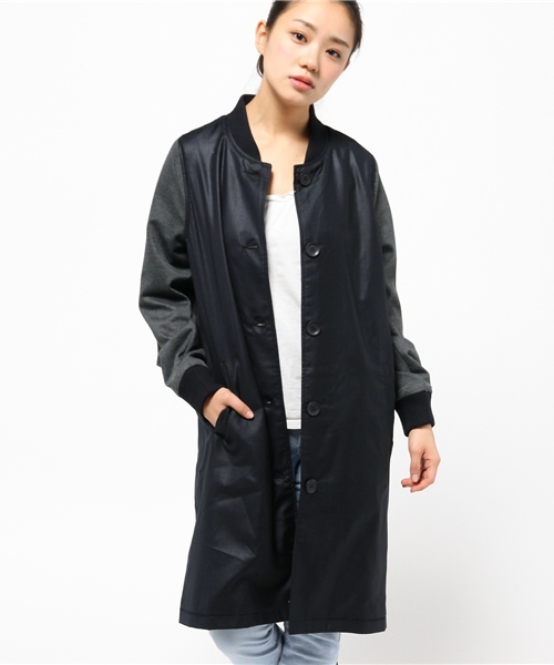 WHO'S WHO gallery（フーズフーギャラリー）の「【SMOOZZYS】ロングスタジャン（その他アウター・レディース・ネイビー/ブラック・FREE）」の3枚目の写真