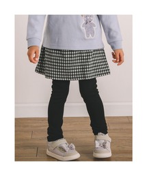SLAP SLIP（スラップスリップ）の「SLAPSLIP/ハートポケットチェックジャガード無地スカッツ(80~130cm)（スカート・キッズ）」