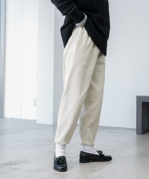 BONLECILL（ボンルシール）の「ストレッチニットジョガーパンツ（その他パンツ・レディース・ワイン/ブラック/アイボリー/モスグリーン・FREE）」の5枚目の写真