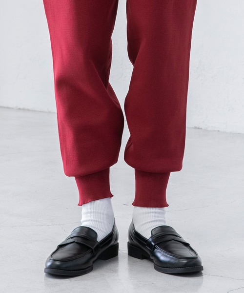 BONLECILL（ボンルシール）の「ストレッチニットジョガーパンツ（その他パンツ・レディース・ワイン/ブラック/アイボリー/モスグリーン・FREE）」の13枚目の写真