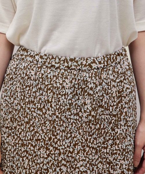 ROPE'（ロペ）の「【秋の新作】楊柳プリントプリーツティアードスカート（スカート・レディース・ダークブラウン/ネイビー・38/36）」の7枚目の写真