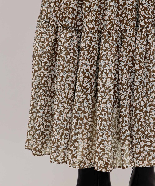 ROPE'（ロペ）の「【秋の新作】楊柳プリントプリーツティアードスカート（スカート・レディース・ダークブラウン/ネイビー・38/36）」の13枚目の写真