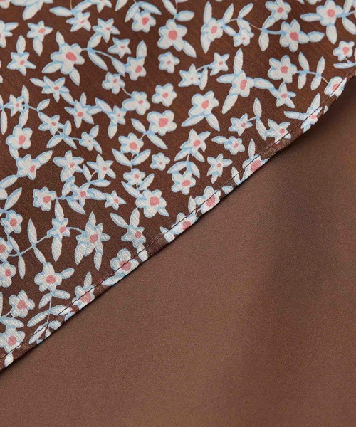 ROPE'（ロペ）の「【秋の新作】楊柳プリントプリーツティアードスカート（スカート・レディース・ダークブラウン/ネイビー・38/36）」の6枚目の写真