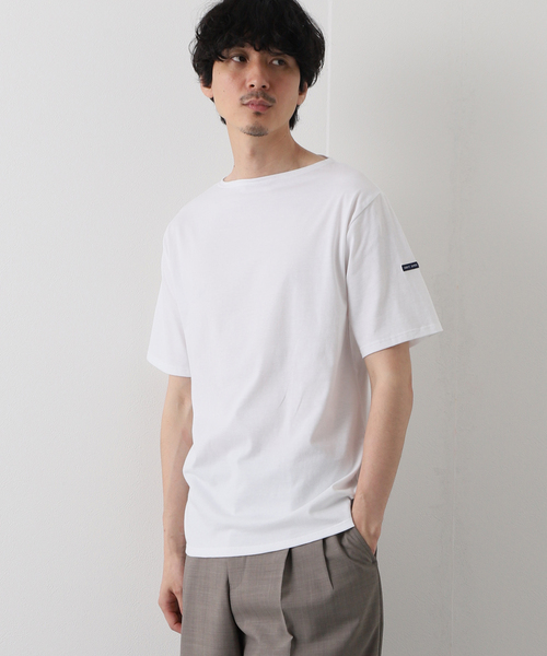 SAINT JAMES(セントジェームス)の「【SAINT JAMES / セント ジェームス】 PIRIAC SOLID ムジ(Tシャツ/カットソー・メンズ・ホワイト・6/5)」の21枚目の写真