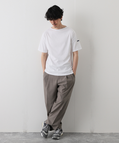 SAINT JAMES(セントジェームス)の「【SAINT JAMES / セント ジェームス】 PIRIAC SOLID ムジ(Tシャツ/カットソー・メンズ・ホワイト・6/5)」の18枚目の写真