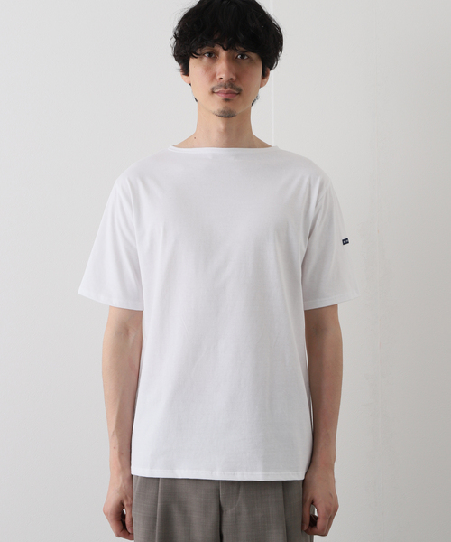 SAINT JAMES(セントジェームス)の「【SAINT JAMES / セント ジェームス】 PIRIAC SOLID ムジ(Tシャツ/カットソー・メンズ・ホワイト・6/5)」の17枚目の写真