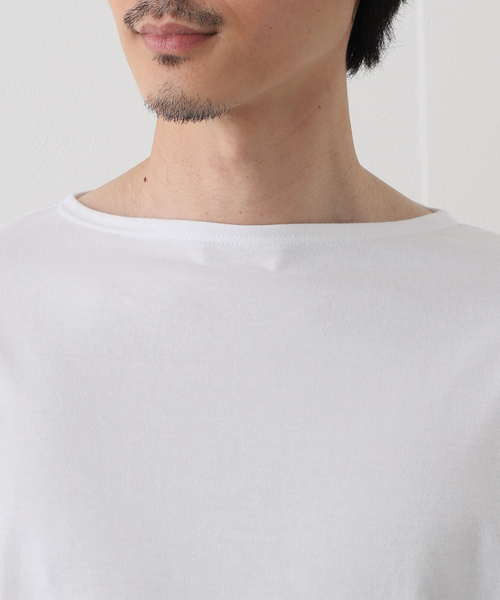 SAINT JAMES(セントジェームス)の「【SAINT JAMES / セント ジェームス】 PIRIAC SOLID ムジ(Tシャツ/カットソー・メンズ・ホワイト・6/5)」の14枚目の写真