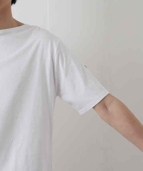 SAINT JAMES(セントジェームス)の「【SAINT JAMES / セント ジェームス】 PIRIAC SOLID ムジ(Tシャツ/カットソー・メンズ・ホワイト・6/5)」の12枚目の写真