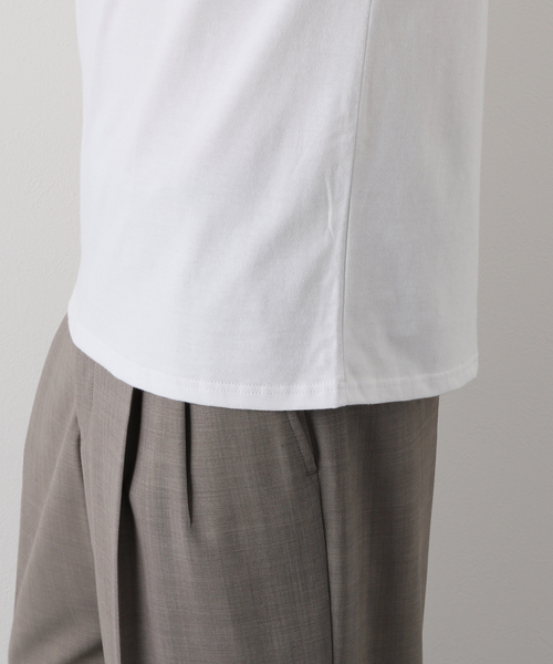 SAINT JAMES(セントジェームス)の「【SAINT JAMES / セント ジェームス】 PIRIAC SOLID ムジ(Tシャツ/カットソー・メンズ・ホワイト・6/5)」の10枚目の写真